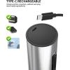 imageCIRCLE JOY 6in1 Electric Wine Opener Set Rechargeable Stainless Steel Wine Opener Gift Set with Foil Cutter Rechargeable ampamp Manual Wine Aerator Pourers Vacuum Wine Stopper and Storage Base SilverRechargeable  Silver