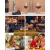 imageCIRCLE JOY 6in1 Electric Wine Opener Set Rechargeable Stainless Steel Wine Opener Gift Set with Foil Cutter Rechargeable ampamp Manual Wine Aerator Pourers Vacuum Wine Stopper and Storage Base Silver5in1 Rechargeable Set  Silver