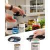 imageCIRCLE JOY Electric Can Opener Can Opener Electric for Seniors with Smooth Edge FoodSafe Automatic Can Opener Portable Battery Operated Can Openers for Almost Any Can Sizes GreenRechargeable  Black White