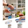 imageCIRCLE JOY Electric Can Opener Can Opener Electric for Seniors with Smooth Edge FoodSafe Automatic Can Opener Portable Battery Operated Can Openers for Almost Any Can Sizes GreenBlue