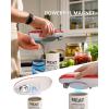 imageCIRCLE JOY Electric Can Opener Can Opener Electric for Seniors with Smooth Edge FoodSafe Automatic Can Opener Portable Battery Operated Can Openers for Almost Any Can Sizes GreenRed