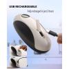 imageCIRCLE JOY Electric Can Opener Can Opener Electric for Seniors with Smooth Edge FoodSafe Automatic Can Opener Portable Battery Operated Can Openers for Almost Any Can Sizes GreenRechargeable  Black White