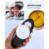 imageCIRCLE JOY Electric Can Opener Can Opener Electric for Seniors with Smooth Edge FoodSafe Automatic Can Opener Portable Battery Operated Can Openers for Almost Any Can Sizes GreenRechargeable  Black White
