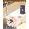 imageCIRCLE JOY Electric Salt and Pepper Grinder Set Automatic Salt and Pepper Grinder Set with Charging Base and White LED Light Adjustable Coarseness USB Rechargeable Washable Container White ampamp BlackBlue Set