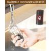 imageCIRCLE JOY Electric Salt and Pepper Grinder Set Automatic Salt and Pepper Grinder Set with Charging Base and White LED Light Adjustable Coarseness USB Rechargeable Washable Container White ampamp BlackBlack