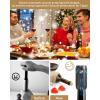 imageCIRCLE JOY Electric Wine Bottle Opener Set Rechargeable 5in1 Wine Set with Foil Cutter Electric Wine Opener Electric 2in1 Wine Aerator ampamp Pourer Electric Vacuum Wine Stopper Black SilverBlack  Plus