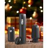 imageCIRCLE JOY Electric Wine Bottle Opener Set Rechargeable 5in1 Wine Set with Foil Cutter Electric Wine Opener Electric 2in1 Wine Aerator ampamp Pourer Electric Vacuum Wine Stopper Black SilverBlack  Plus