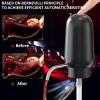 imageCIRCLE JOY Electric Wine Bottle Opener Set Rechargeable 5in1 Wine Set with Foil Cutter Electric Wine Opener Electric 2in1 Wine Aerator ampamp Pourer Electric Vacuum Wine Stopper Black SilverBlack