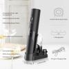 imageCIRCLE JOY Electric Wine Bottle Opener Set Rechargeable Wine Corkscrew Cordless Wine Opener Gift Set with Charging Base Foil Cutter Wine Aerator Pourer and Vacuum Wine Stopper7in1 Wine Set with Charging Base