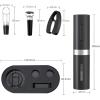 imageCIRCLE JOY Electric Wine Bottle Opener Set Rechargeable Wine Corkscrew Cordless Wine Opener Gift Set with Charging Base Foil Cutter Wine Aerator Pourer and Vacuum Wine StopperBlack