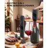 imageCIRCLE JOY Electric Wine Bottle Opener Set Rechargeable Wine Corkscrew Cordless Wine Opener Gift Set with Charging Base Foil Cutter Wine Aerator Pourer and Vacuum Wine Stopper7in1 Wine Set with Rechargeable Aerator Pourer