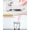 imageCIRCLE JOY Milk Frother Handheld Rechargeable Milk Foamer Electric Mini Drink Mixer with Stainless Steel Whisk for Coffee Cappuccino Lattes Frappe Matcha and Hot Chocolate PinkPink