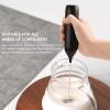 imageCIRCLE JOY Milk Frother Handheld Rechargeable Milk Foamer Electric Mini Drink Mixer with Stainless Steel Whisk for Coffee Cappuccino Lattes Frappe Matcha and Hot Chocolate PinkBlack