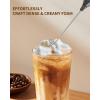 imageCIRCLE JOY Milk Frother Hanheld with Stand Electric Coffee Frother Battery Operated Hand Frother Wand Drink Mixer Mini Foamer for Matcha Lattes Cappuccino Kitchen Gifts BlackBlack