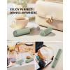 imageCIRCLE JOY Portable Rechargeable Milk Frother Hanheld Dual Spring Whisk Electric Coffee Frother Wand Drink Mixer for Matcha Lattes Cappuccino Kitchen Gifts PinkRechargeableGreen