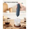 imageCIRCLE JOY Portable Rechargeable Milk Frother Hanheld Dual Spring Whisk Electric Coffee Frother Wand Drink Mixer for Matcha Lattes Cappuccino Kitchen Gifts PinkRechargeableBlue