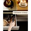 imageCIRCLE JOY Portable Rechargeable Milk Frother Hanheld Dual Spring Whisk Electric Coffee Frother Wand Drink Mixer for Matcha Lattes Cappuccino Kitchen Gifts PinkBatteryBlack