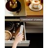 imageCIRCLE JOY Portable Rechargeable Milk Frother Hanheld Dual Spring Whisk Electric Coffee Frother Wand Drink Mixer for Matcha Lattes Cappuccino Kitchen Gifts PinkRechargeableBeige