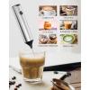 imageCIRCLE JOY Powerful Milk Frother Handheld with 3Speed Coffee Frother Wand Rechargeable Mini Drink Mixer with 2 Stainless Steel Whisk for Matcha Hot Chocolate Cappuccinoampamp Egg Mini Frother