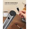 imageCIRCLE JOY Powerful Milk Frother Handheld with 3Speed Coffee Frother Wand Rechargeable Mini Drink Mixer with 2 Stainless Steel Whisk for Matcha Hot Chocolate Cappuccinoampamp Egg Mini Frother