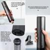 imageCIRCLE JOY Rechargeable Electric Wine Opener Set 7in1 Aluminum Alloy Wine Gift Set with Electric Corkscrew Foil Cutter Wine Pourer Charging Base Vacuum Pump and 2 Wine Stoppers7In1 Rechargable Wine Set  Plus