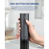 imageCIRCLE JOY Rechargeable Electric Wine Opener Set 7in1 Aluminum Alloy Wine Gift Set with Electric Corkscrew Foil Cutter Wine Pourer Charging Base Vacuum Pump and 2 Wine Stoppers7In1 Rechargable Wine Set