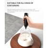 imageCIRCLE JOY Rechargeable Milk Frother Handheld Coffee Frother Wand Drink Mixer with Stainless Steel Whisk for Coffee Cappuccino Lattes Frappe Matcha and Hot Chocolate BlackBlack