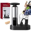 imageCIRCLE JOY 4in1 Wine Bottle Opener Set With Foil Cutter Wine Pourer Vacuum Stopper and Storage Base Stainless Steel Corkscrew Cork Remove Bartenders Restaurants ampamp Home Ideal Gift