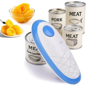 imageCIRCLE JOY Electric Can Opener Can Opener Electric for Seniors with Smooth Edge FoodSafe Automatic Can Opener Portable Battery Operated Can Openers for Almost Any Can Sizes GreenBlue