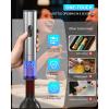 imageCIRCLE JOY Electric Wine Opener 7in1 Stainless Steel Rechargeable Electric Wine Bottle Opener Gift Set with Automatic Vacuum Pump Foil Cutter Wine Pourer 2 Vacuum Stoppers ampamp Charging StationSilverRechargeable
