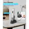 imageCIRCLE JOY Electric Wine Opener 7in1 Stainless Steel Rechargeable Electric Wine Bottle Opener Gift Set with Automatic Vacuum Pump Foil Cutter Wine Pourer 2 Vacuum Stoppers ampamp Charging StationSilverRechargeable