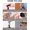 imageCIRCLE JOY Electric Wine Opener Rechargeable 5in1 Stainless Steel Wine Bottle Opener Premium Gift Set with Foil Cutter Wine Aerator Pourer Wine Drip Ring ampamp Vacuum Stopper for Wine Lovers6in1 Rechargeable Set  Silver