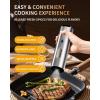 imageCIRCLE JOY Electric Salt and Pepper Grinder Set Stainless Steel Rechargeable Pepper Mill Set with Charging Base 110ML TopFill Adjustable Coarseness LED Light OneHand Operation Gift Idea2Speed Rechargeable Set with Charging Base  Silver
