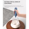 imageCIRCLE JOY Rechargeable Milk Frother Handheld with Stand Coffee Frother Wand Drink Mixer with Dual Spring Whisk for Coffee Cappuccino Lattes Frappe Matcha and Hot Chocolate GreenBluewith Stand