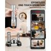 image:imageCIRCLE JOY Electric Wine Bottle Opener Set Stainless Steel Rechargeable Wine Opener 8in1 Wine Gift Set with Charging base Foil Cutter Wine Aerator Pourer Vacuum Pump amp 2 Wine Stoppers8in1 Rechargeable Wine Set  Silver