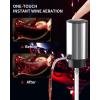 image:imageCIRCLE JOY Electric Wine Bottle Opener Set Stainless Steel Rechargeable Wine Opener 8in1 Wine Gift Set with Charging base Foil Cutter Wine Aerator Pourer Vacuum Pump amp 2 Wine Stoppers6in1 Rechargeable Set  Silver