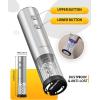 image:imageCIRCLE JOY Electric Wine Bottle Opener Set Stainless Steel Rechargeable Wine Opener 8in1 Wine Gift Set with Charging base Foil Cutter Wine Aerator Pourer Vacuum Pump amp 2 Wine Stoppers5in1 Rechargeable Wine Gift Set  Silver
