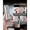 image:imageCIRCLE JOY Electric Wine Bottle Opener Set Stainless Steel Rechargeable Wine Opener 8in1 Wine Gift Set with Charging base Foil Cutter Wine Aerator Pourer Vacuum Pump amp 2 Wine Stoppers8in1 Rechargeable Wine Set  Silver