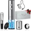 5-in-1 Rechargeable Wine Gift Set - Silver