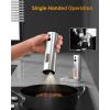 image:imageCIRCLE JOY Electric Salt and Pepper Grinder Set with Rechargeable Base Upgraded Stainless Steel Automatic Salt and Pepper Shakers with 2 Grinding Speeds External Adjustment and 176ml Capacity SilverRechargeable Set with Base  Silver