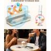 image:imageCIRCLE JOY Rechargeable Handheld Milk Frother Wand with Stand 3 Variable Speeds 3 Whisks and Storage Box Electric Drink Mixer for Latte Cappuccino Hot Chocolate Eggs and Protein Powder BeigeRechargeable with Storage Stand and Box  Black