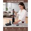 image:imageCIRCLE JOY Rechargeable Electric Wine Opener 6In1 Cordless Electric Wine Bottle Opener with Pourer Foil Cutter 2 Vacuum Preservation Stoppers and Storage Base Gifts for Wine Lovers