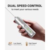 image:imageCIRCLE JOY Rechargeable 2Speed Handheld Milk Frother with Stand Dual Spring Whisk Electric Foamer Portable amp Detachable Coffee Frother Wand Drink Mixer for Lattes Macchiato Hot Chocolate SilverPStand  Storage Cover Silver