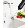 image:imageCIRCLE JOY Rechargeable 2Speed Handheld Milk Frother with Stand Dual Spring Whisk Electric Foamer Portable amp Detachable Coffee Frother Wand Drink Mixer for Lattes Macchiato Hot Chocolate SilverStorage Cover Black