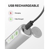 image:imageCIRCLE JOY Rechargeable 2Speed Handheld Milk Frother with Stand Dual Spring Whisk Electric Foamer Portable amp Detachable Coffee Frother Wand Drink Mixer for Lattes Macchiato Hot Chocolate SilverPStorage Cover Silver