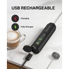 image:imageCIRCLE JOY Rechargeable 2Speed Handheld Milk Frother with Stand Dual Spring Whisk Electric Foamer Portable amp Detachable Coffee Frother Wand Drink Mixer for Lattes Macchiato Hot Chocolate SilverPStand  Storage Cover Black