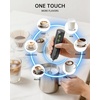 image:imageCIRCLE JOY Rechargeable 2Speed Handheld Milk Frother with Stand Dual Spring Whisk Electric Foamer Portable amp Detachable Coffee Frother Wand Drink Mixer for Lattes Macchiato Hot Chocolate SilverPStand  Storage Cover Black
