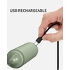 image:imageCIRCLE JOY Rechargeable 2Speed Handheld Milk Frother with Stand Dual Spring Whisk Electric Foamer Portable amp Detachable Coffee Frother Wand Drink Mixer for Lattes Macchiato Hot Chocolate SilverStorage CoverGreen