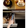 image:imageCIRCLE JOY Rechargeable 2Speed Handheld Milk Frother with Stand Dual Spring Whisk Electric Foamer Portable amp Detachable Coffee Frother Wand Drink Mixer for Lattes Macchiato Hot Chocolate SilverStorage CoverBlue