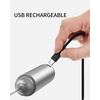 image:imageCIRCLE JOY Rechargeable 2Speed Handheld Milk Frother with Stand Dual Spring Whisk Electric Foamer Portable amp Detachable Coffee Frother Wand Drink Mixer for Lattes Macchiato Hot Chocolate SilverStorage Cover Silver